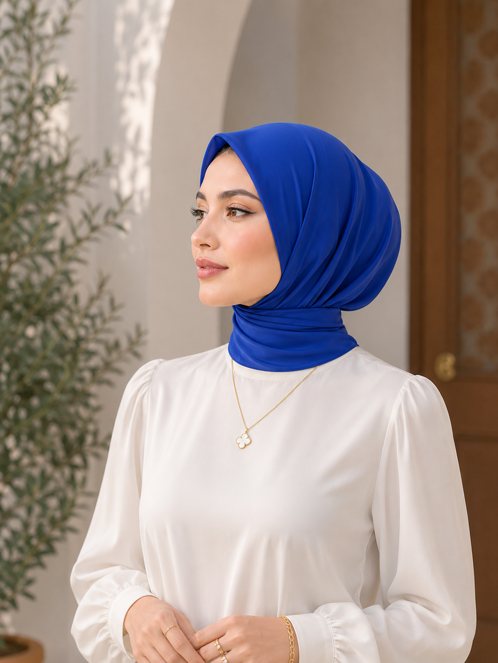 VEILA™ Instant Hijab Cap With Tie Back Buttons