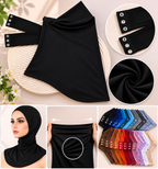 VEILA™ Instant Hijab Cap With Tie Back Buttons