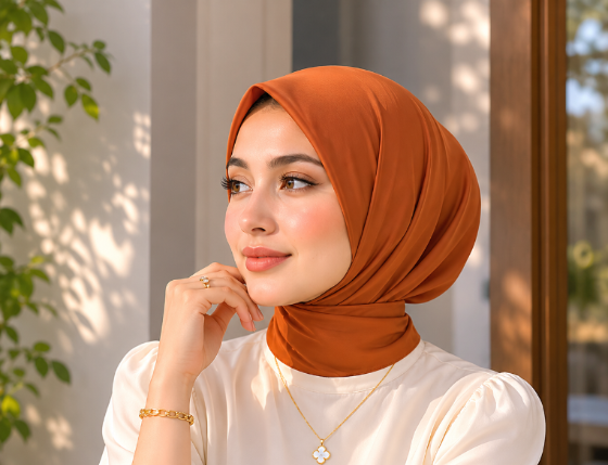 VEILA™ Instant Hijab Cap With Tie Back Buttons