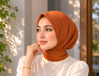VEILA™ Instant Hijab Cap With Tie Back Buttons
