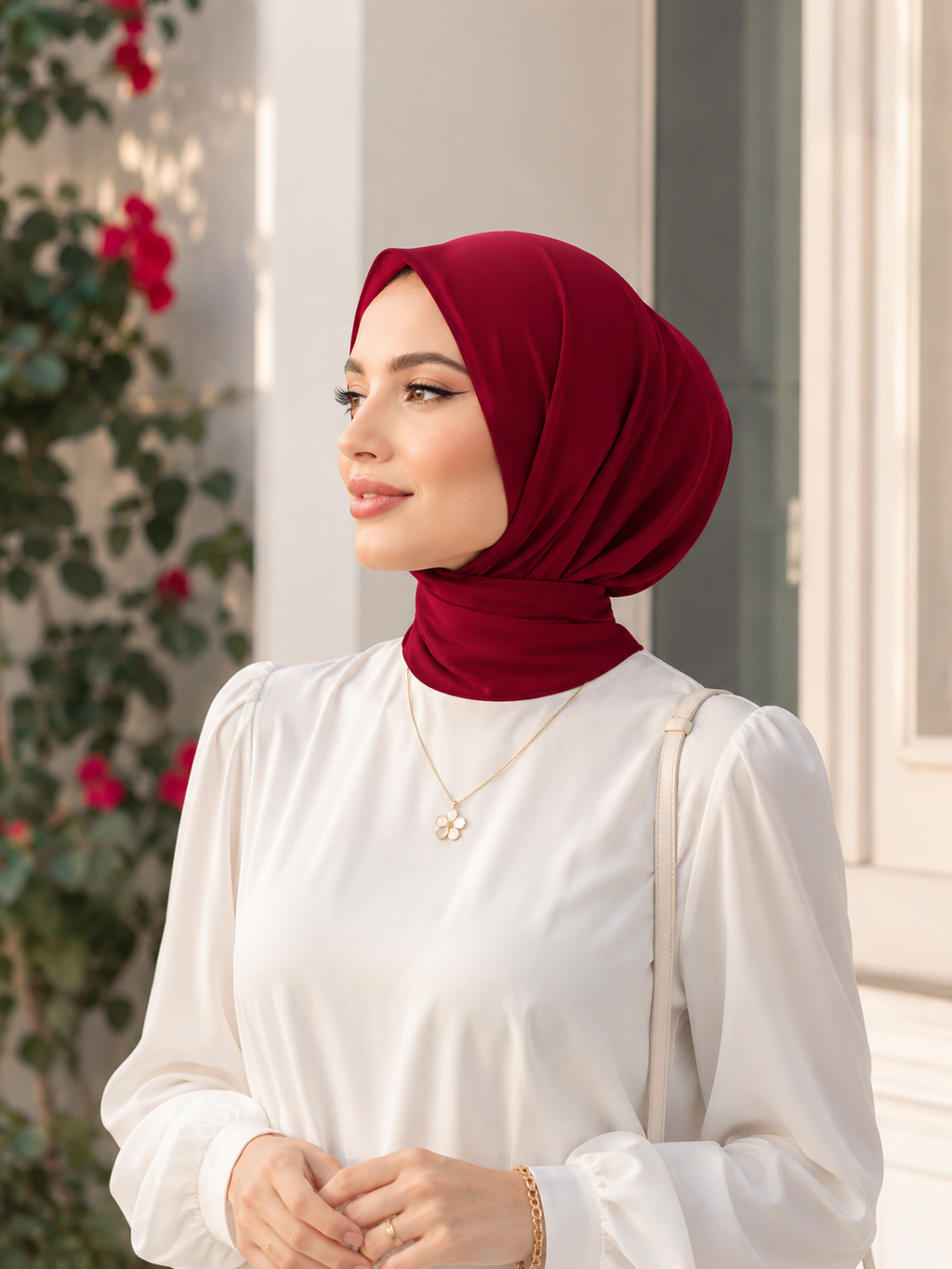 VEILA™ Instant Hijab Cap With Tie Back Buttons