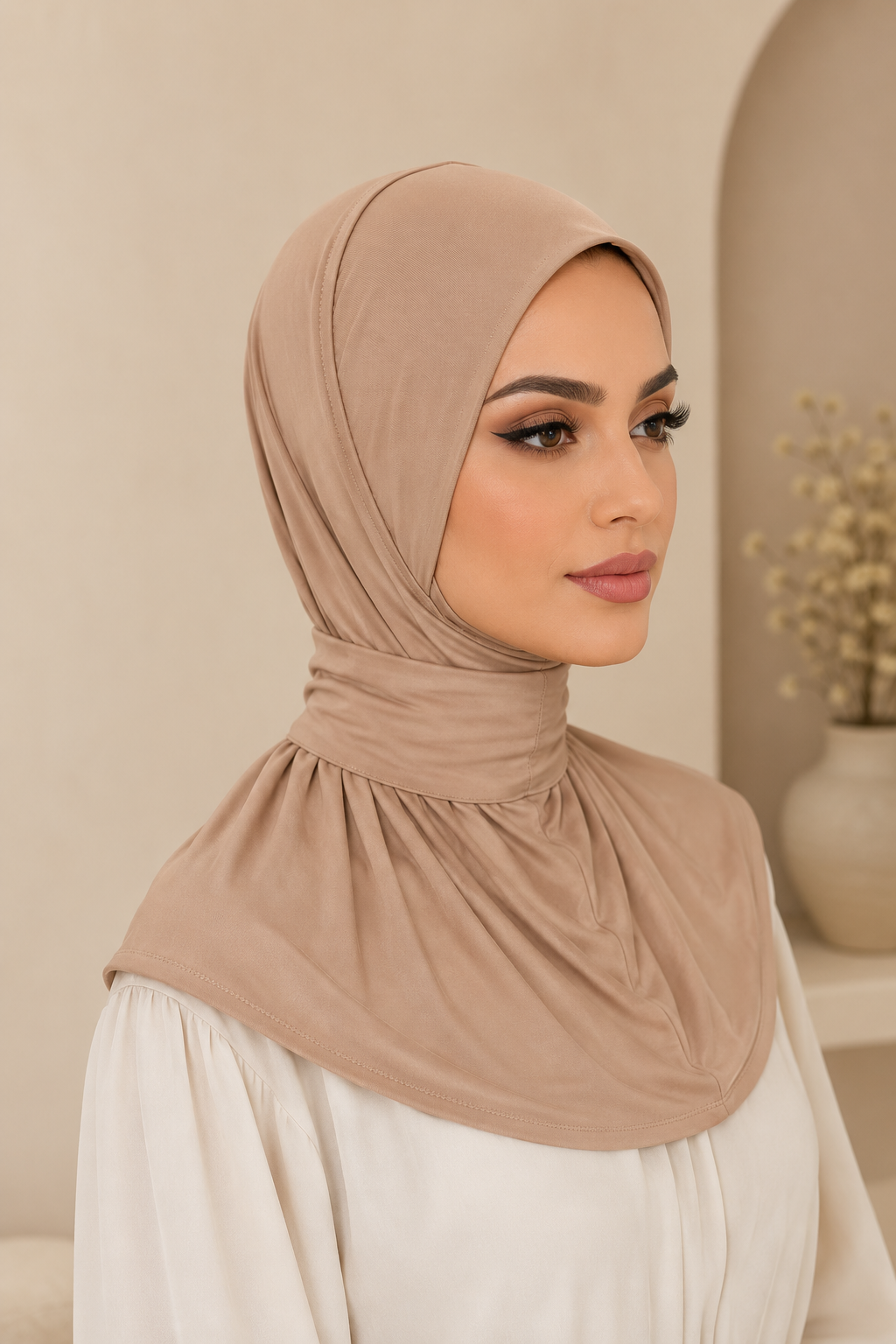 VEILA™ Instant Hijab Cap With Tie Back Buttons