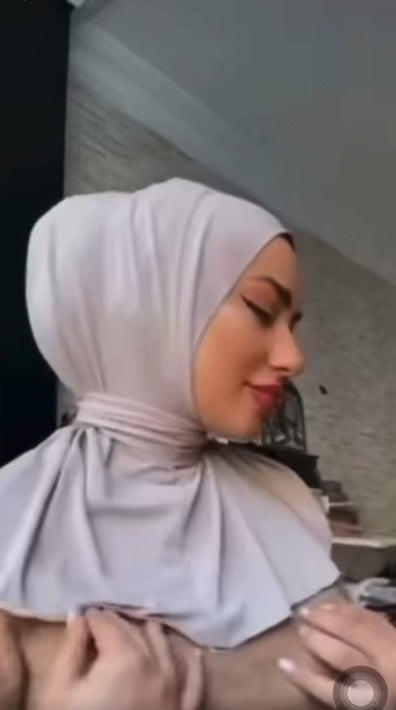 VEILA™ Instant Hijab Cap With Tie Back Buttons
