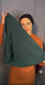VEILA™ Instant Hijab Cap With Tie Back Buttons